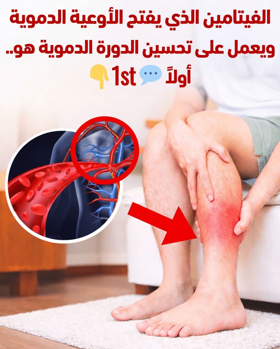 فيتامين واحد يفتح الأوعية الدموية ويحسّن الدورة الدموية