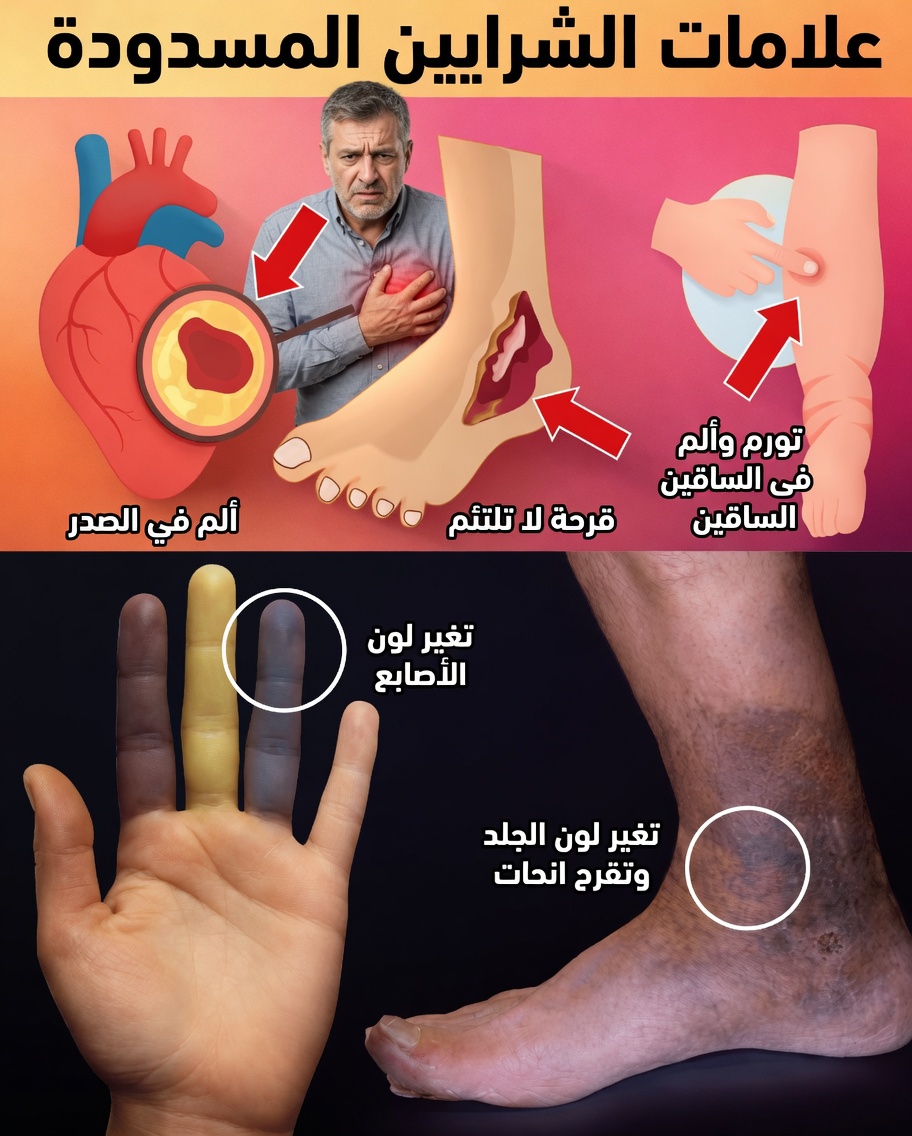 ٧ علامات تحذيرية على انسداد الشرايين في ساقيك وقدميك – لا تتجاهل هذه الإشارات الصامتة قبل فوات الأوان