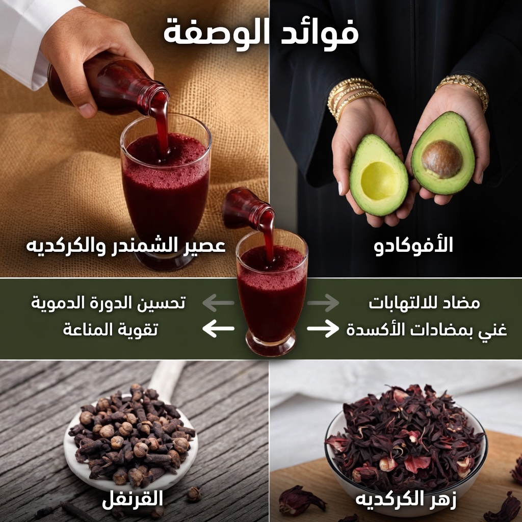 اكتشف 15 فائدة محتملة لإكسير بذور الأفوكادو والكركديه لدعم إزالة السموم الطبيعية يوميًا