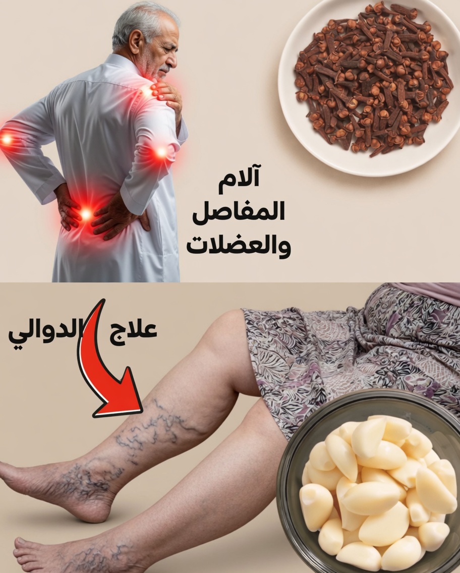 زيت الثوم وزيت القرنفل: علاج منزلي طبيعي لدعم دوالي الساقين وتحسين الدورة الدموية في الساقين