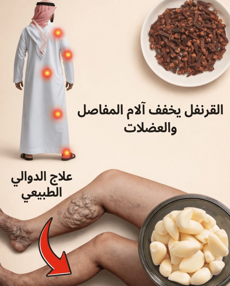 زيت الثوم وزيت القرنفل: علاج منزلي طبيعي لدعم دوالي الساقين وتحسين الدورة الدموية في الساقين