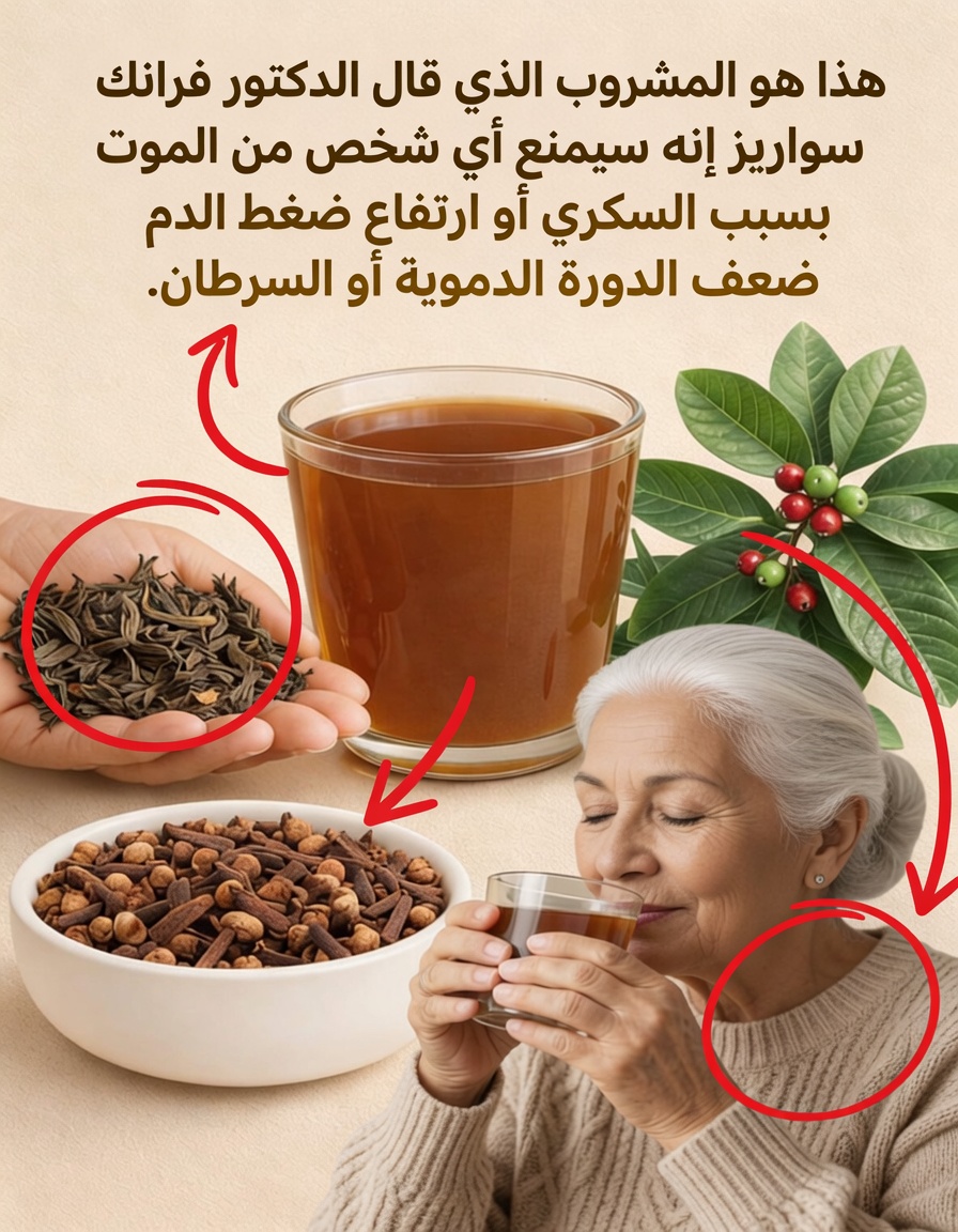 شاي الكركديه وأوراق الجوافة والقرنفل الذي وصفه الدكتور فرانك سواريز بأنه مُغيّر لقواعد اللعبة لمرض السكري وضغط الدم والدورة الدموية والوقاية من السرطان