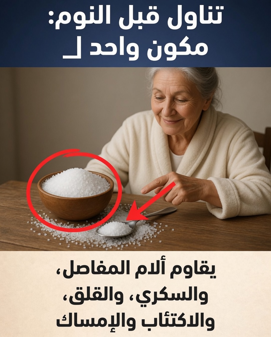 تناول قبل النوم: مكوّن واحد لمكافحة ألم العظام والسكري والقلق والاكتئاب والإمساك