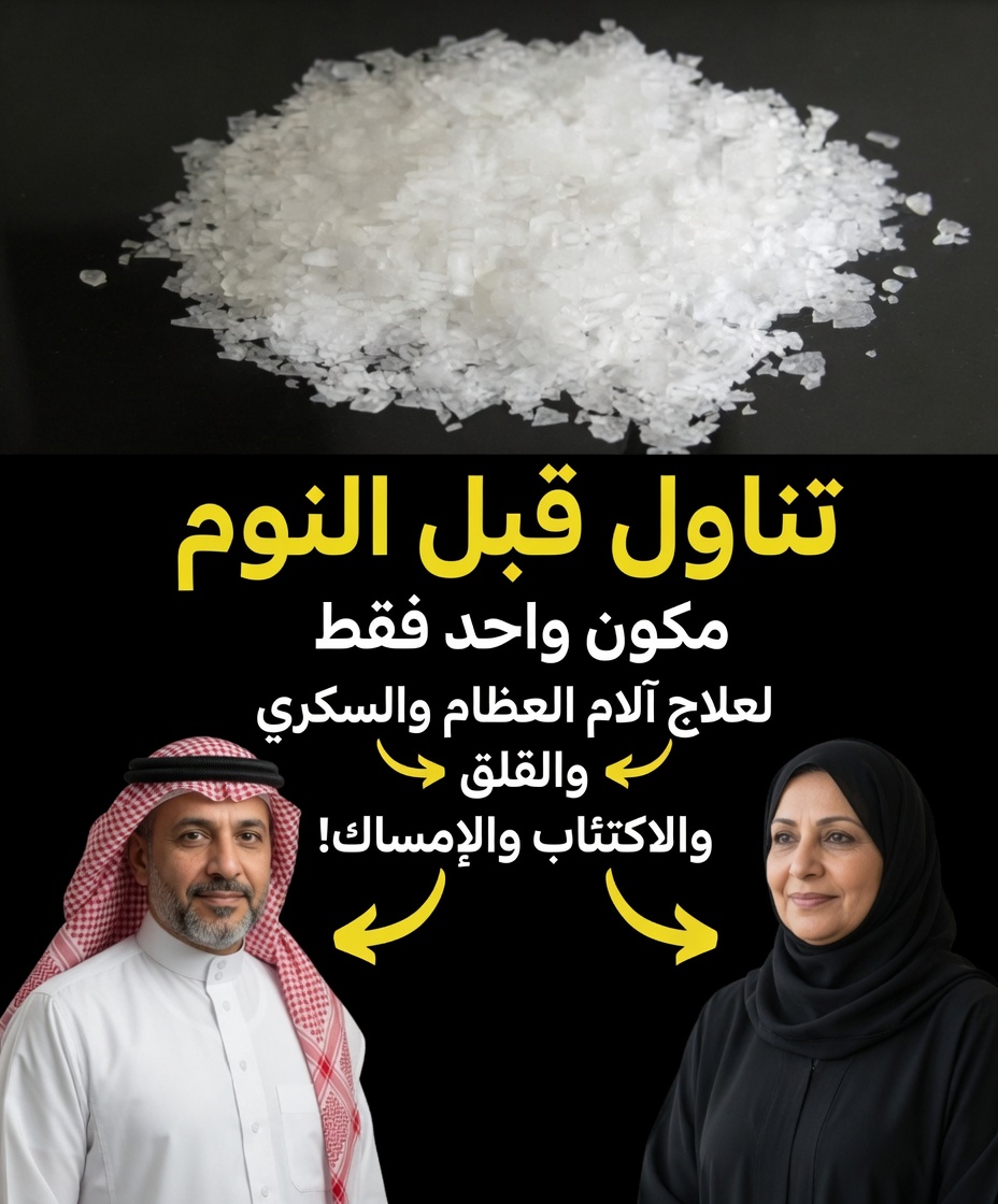 تناول قبل النوم: مكوّن واحد لمكافحة ألم العظام والسكري والقلق والاكتئاب والإمساك