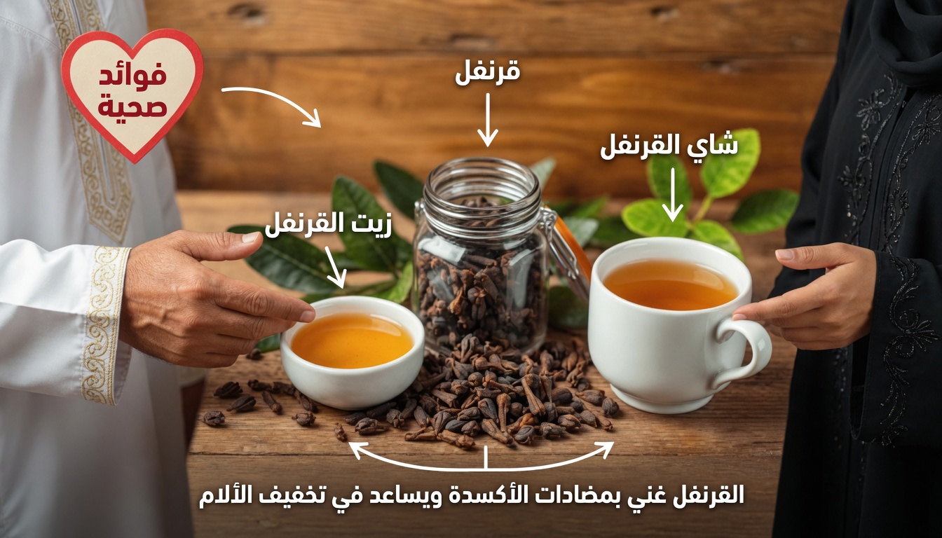 ماء القرنفل: منقوع عشبي طبيعي لدعم العافية اليومية