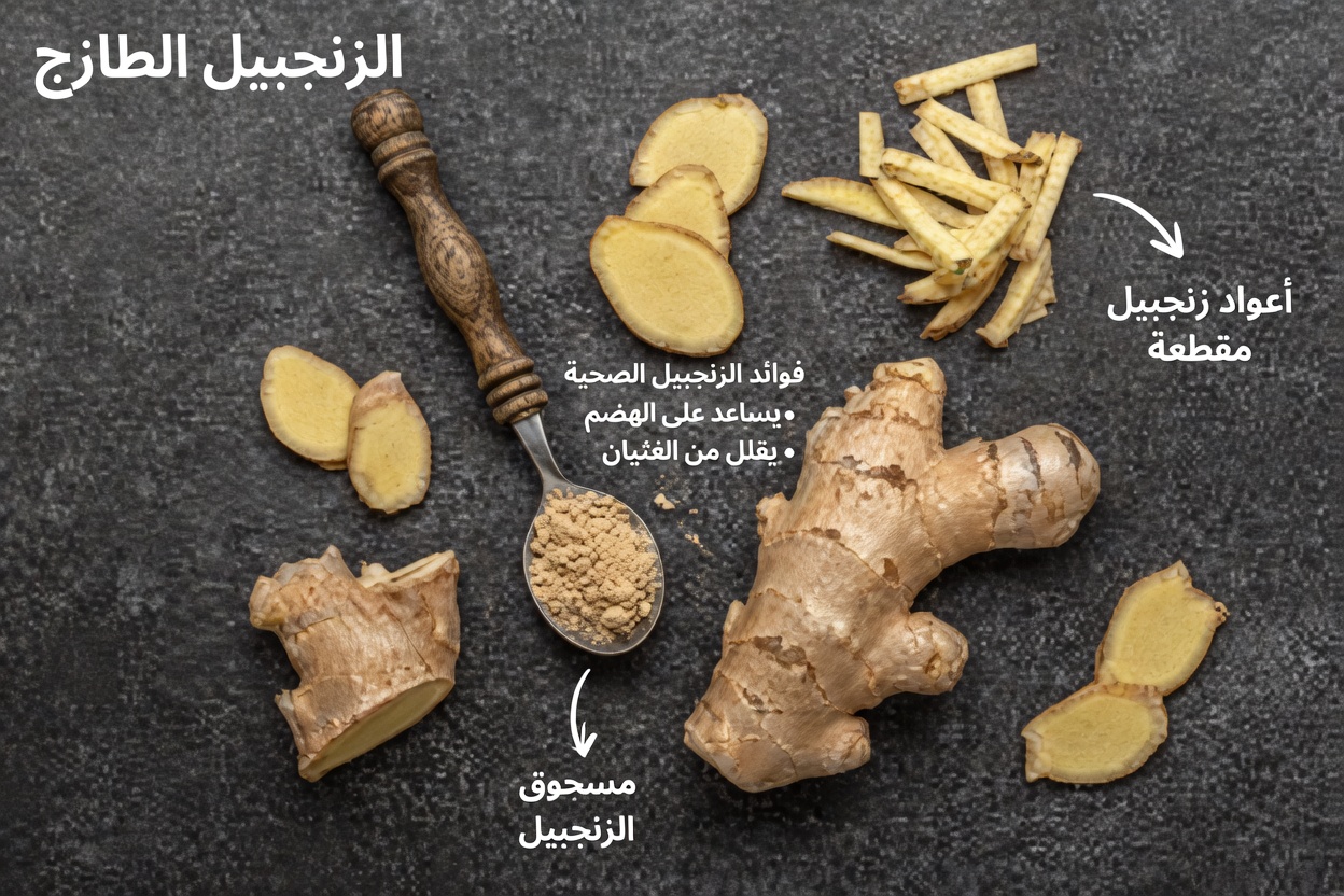 الزنجبيل صحيّ لمعظم الناس — لكنه ليس مناسبًا للجميع. اطّلع على قائمة بـ4 حالات + شرح الطبيب أولًا