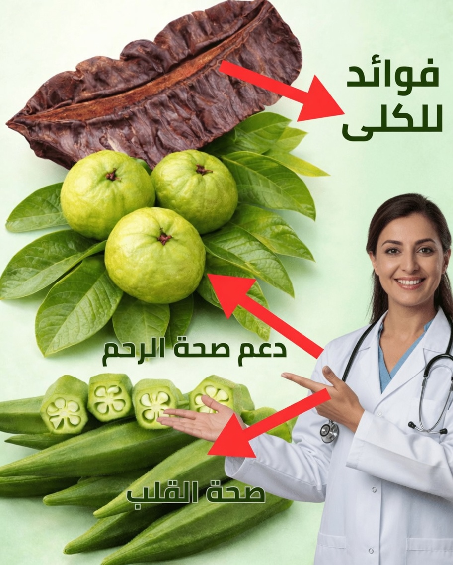 كنوز الطبيعة الخفية: أطلقي قوة الإباضة بأوراق الجوافة وثمرة الأيدان والبامية