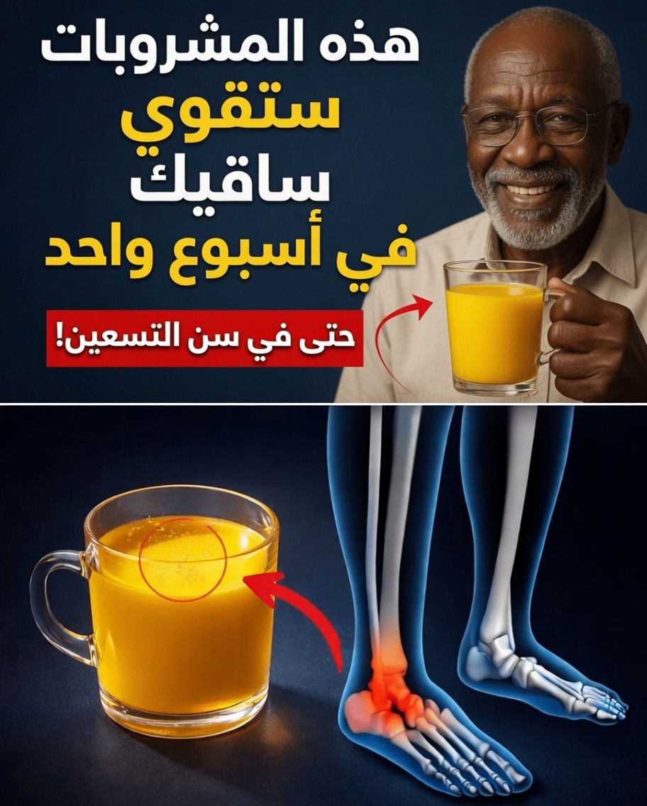 لماذا تضعف الساقان غالبًا أولًا لدى كبار السن، وكيف يمكن لبعض المشروبات أن تساعد في دعم قوتهما؟