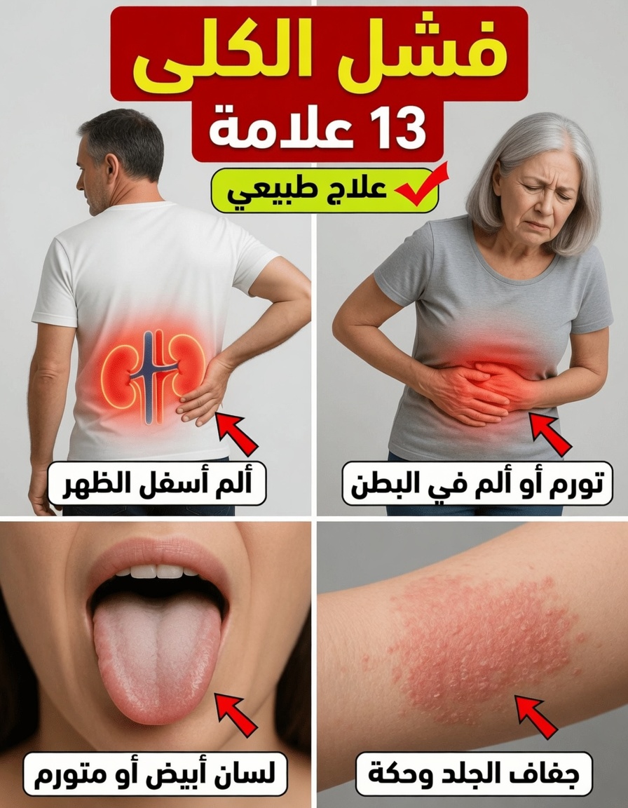 13 علامة مبكرة لفشل الكلى (تتجاهلها يومياً) | أعراض فشل الكلى