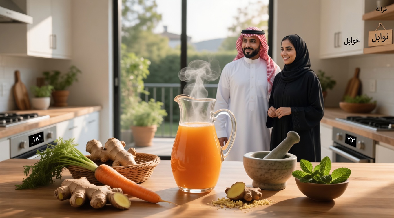 يقدّم مشروب البطاطس والزنجبيل والجزر المفاجئ طريقة بسيطة وطبيعية لدعم مستويات طاقة ثابتة طوال اليوم.