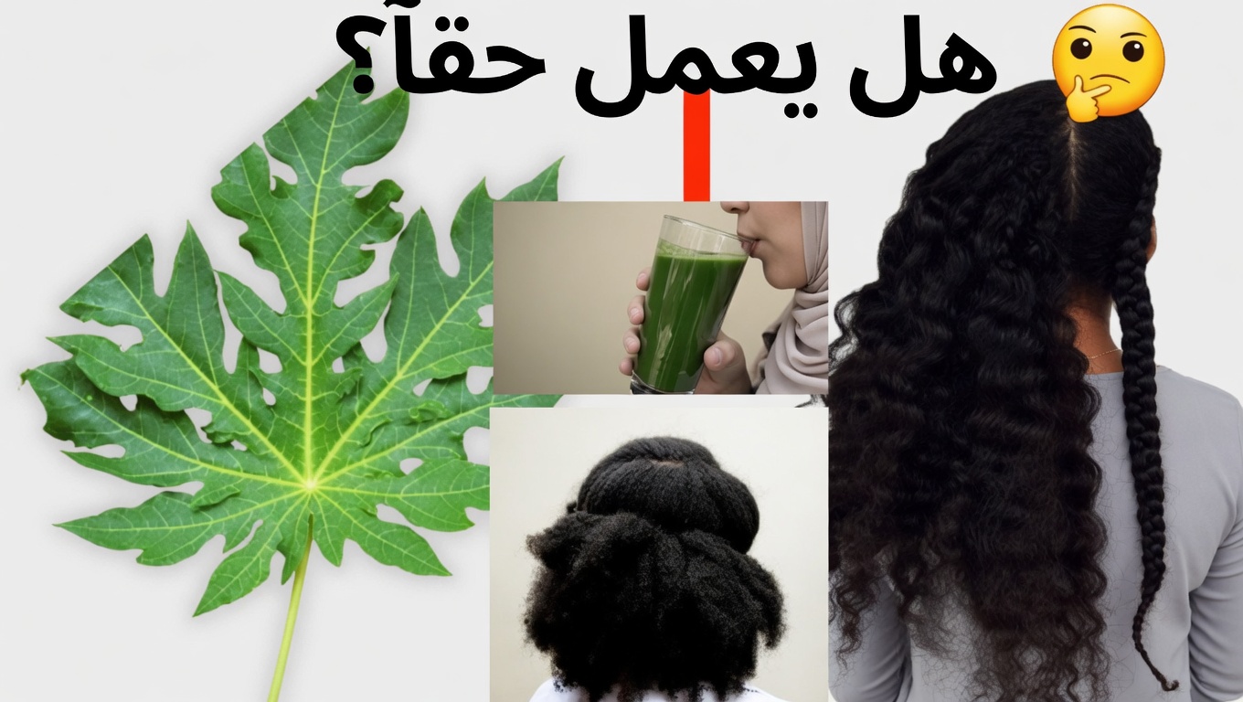 قناع شعر بأوراق البابايا: السر الطبيعي لشعر أكثر صحة ولمعانًا