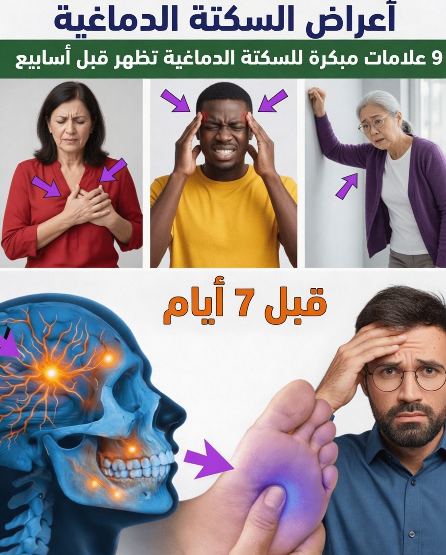 اكتشف العلامات التحذيرية التسع المبكرة للسكتة الدماغية التي قد تظهر قبل أسبوع