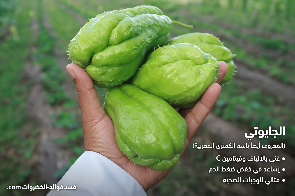 اكتشف الفوائد الغذائية للشايوت: خضار منخفض السعرات الحرارية لدعم صحة القلب والهضم وتنظيم سكر الدم وأكثر من ذلك