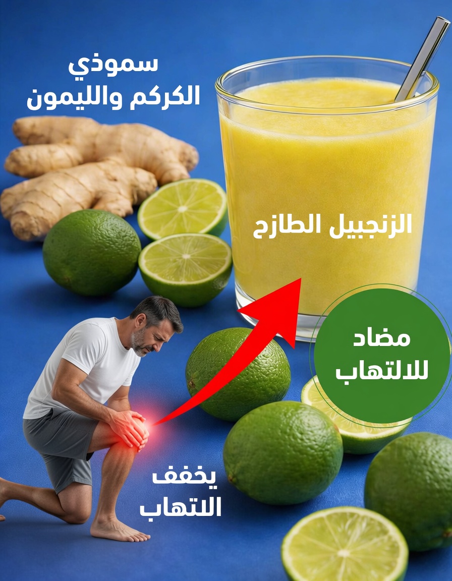 المشروب الصباحي المنسي الذي يجعل شرايينك تتنفس من جديد: اكتشف تحسين الدورة الدموية بالزنجبيل والليمون