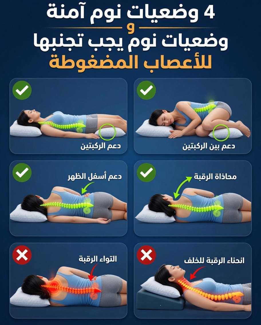 توقف عن النوم بهذه الطريقة! طرق بسيطة لحماية عمودك الفقري أثناء الراحة