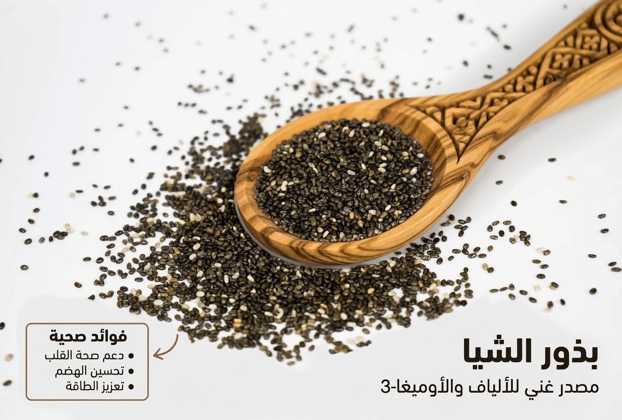 كيف تدعم جرعة يومية من زيت الزيتون وبذور الشيا وفلفل الكايين صحة القلب والشرايين