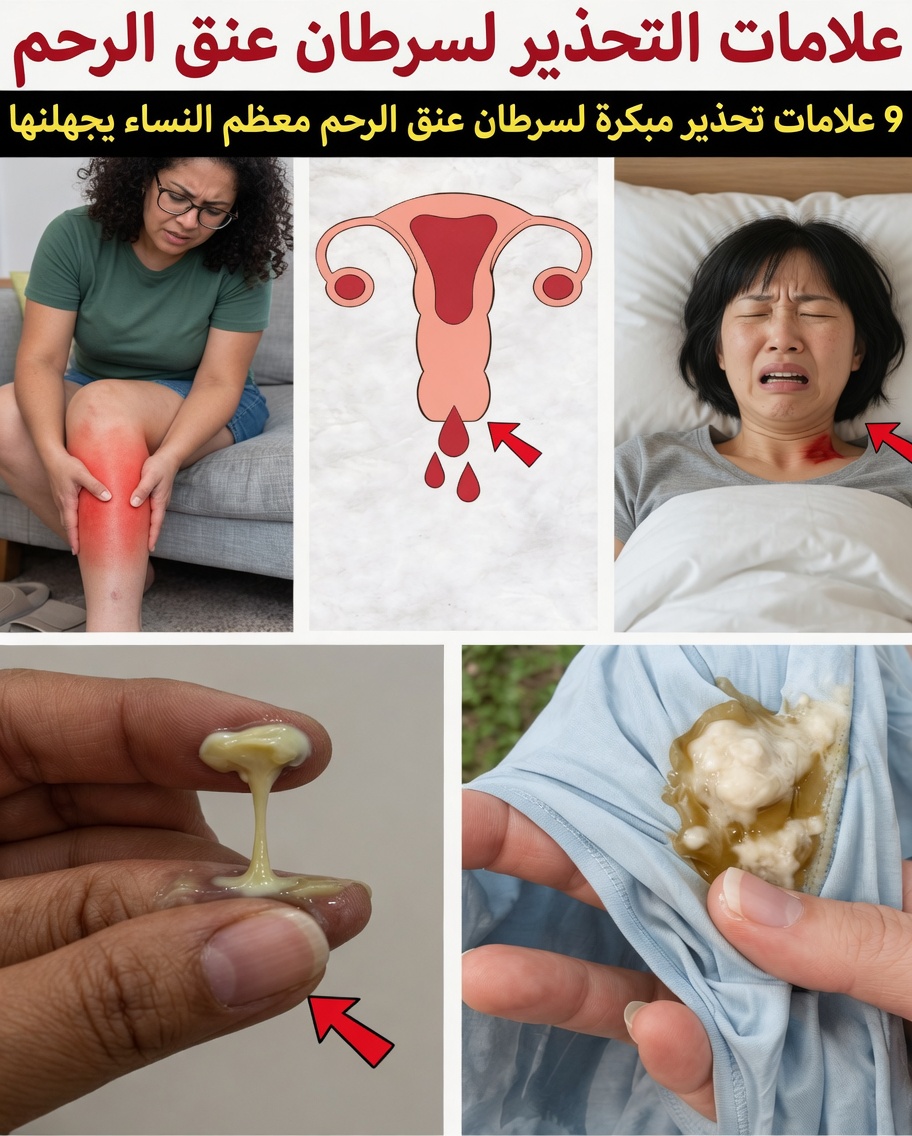 9 علامات تحذيرية مبكرة لسرطان عنق الرحم تتجاهلها معظم النساء (ولماذا يهم الإنصات إلى جسدك)