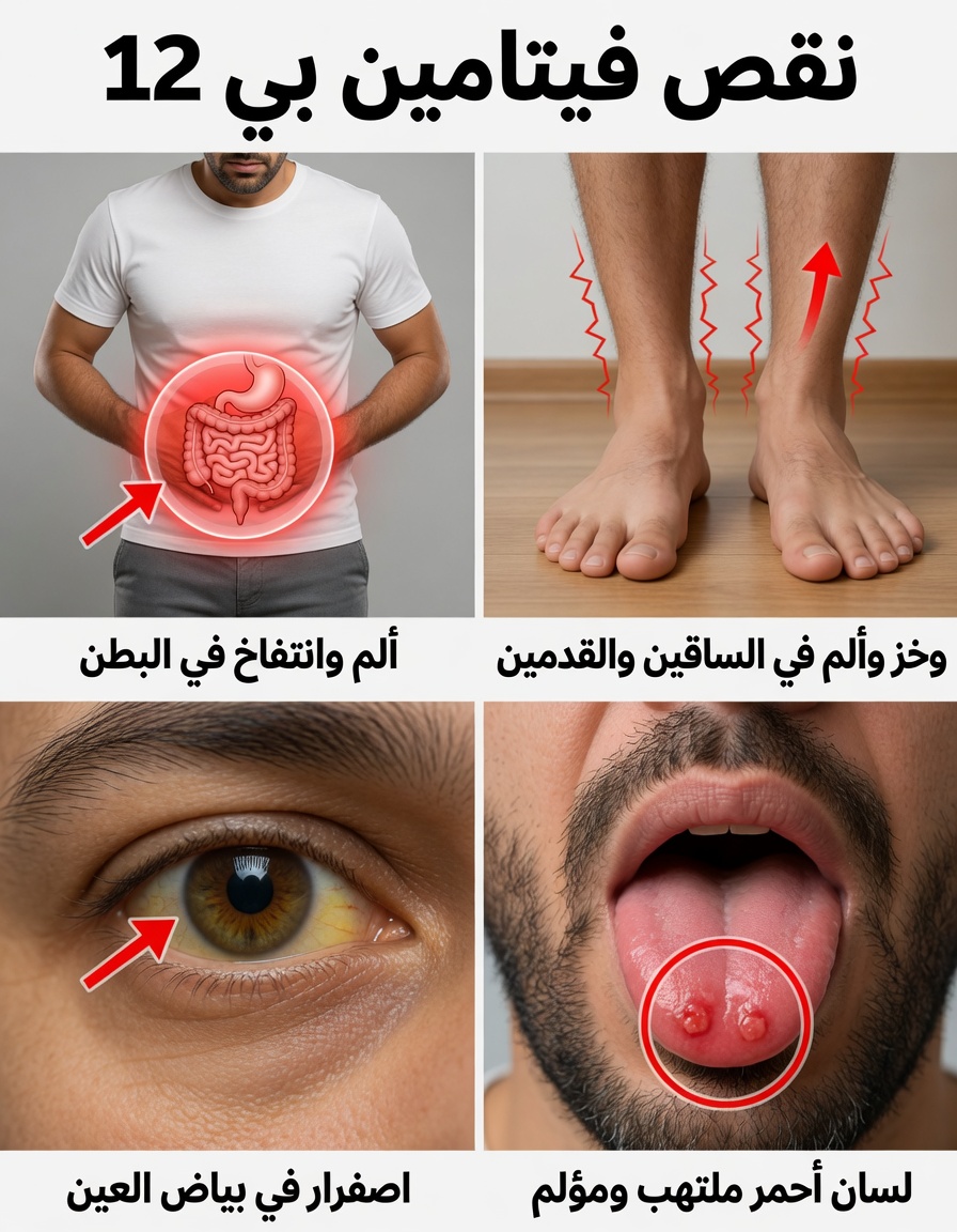 اكتشف 8 علامات غير معتادة قد تشير إلى الحاجة إلى المزيد من فيتامين ب12 في نظامك الغذائي