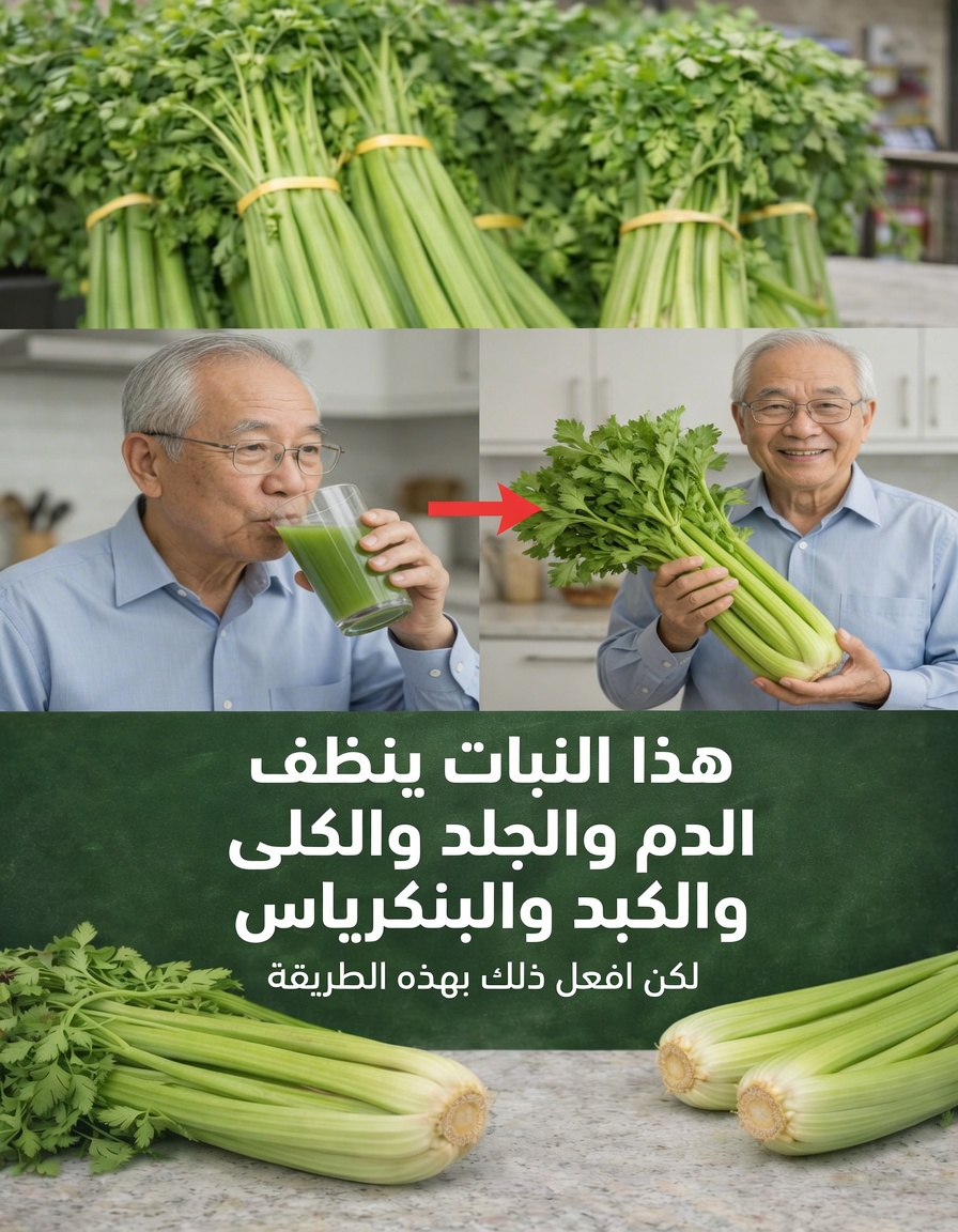 اكتشف دور الكرفس في دعم صحة الدم والبشرة والكلى والكبد والبنكرياس من خلال عادات يومية