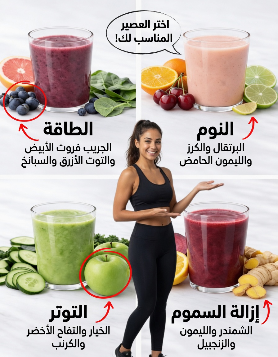 ما هو العصر من أجل طول العمر؟ دليل شامل لاستكشاف الفوائد الصحية من خلال العصائر الطازجة