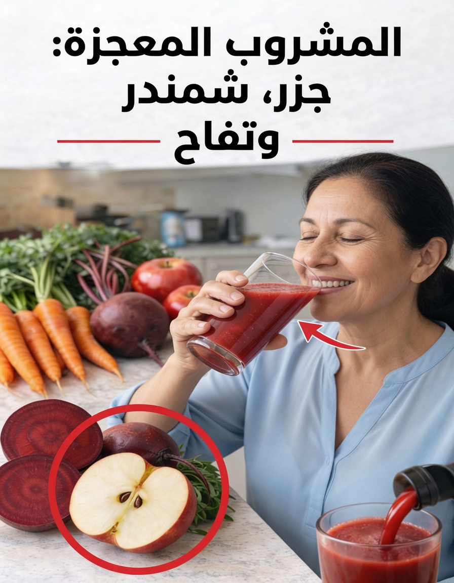 كيفية تحضير عصير منعش من الشمندر والجزر والتفاح: روتين صباحي بسيط لتعزيز العافية اليومية