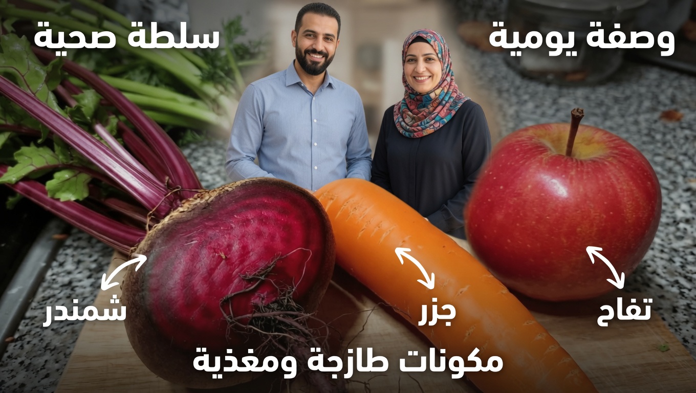 كيفية تحضير عصير منعش من الشمندر والجزر والتفاح: روتين صباحي بسيط لتعزيز العافية اليومية