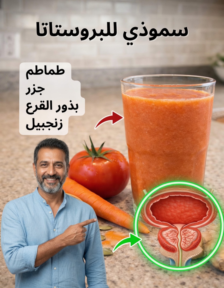 عزّز صحة البروستاتا طبيعيًا: وصفة سموثي الطماطم والجزر السهلة للعافية اليومية