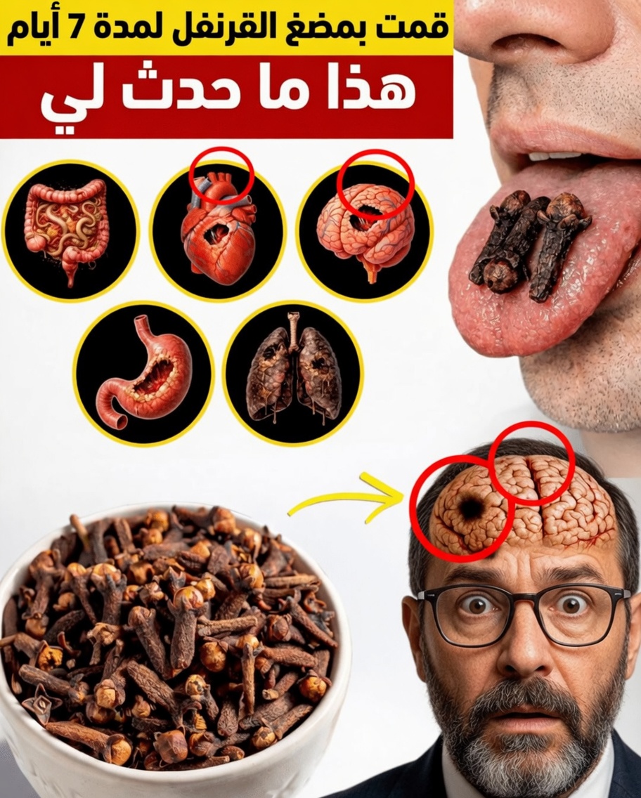 مضغتُ فصًّا واحدًا من القرنفل يوميًا لمدة 7 أيام: عادة بسيطة غيّرت شعور جسدي بعد سن الخمسين