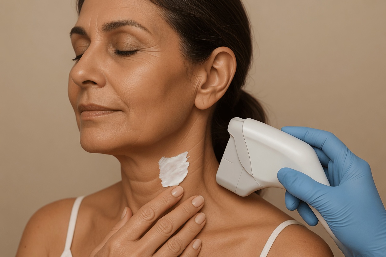 اكتشفي روتينًا طبيعيًا لطيفًا لبشرة أكثر نعومة للعنق ومنطقة أعلى الصدر