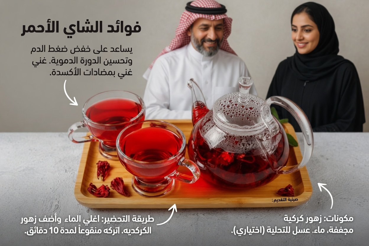 منقوع الكركديه وبذور الأفوكادو: مشروب عشبي منزلي بسيط لاستكشافه