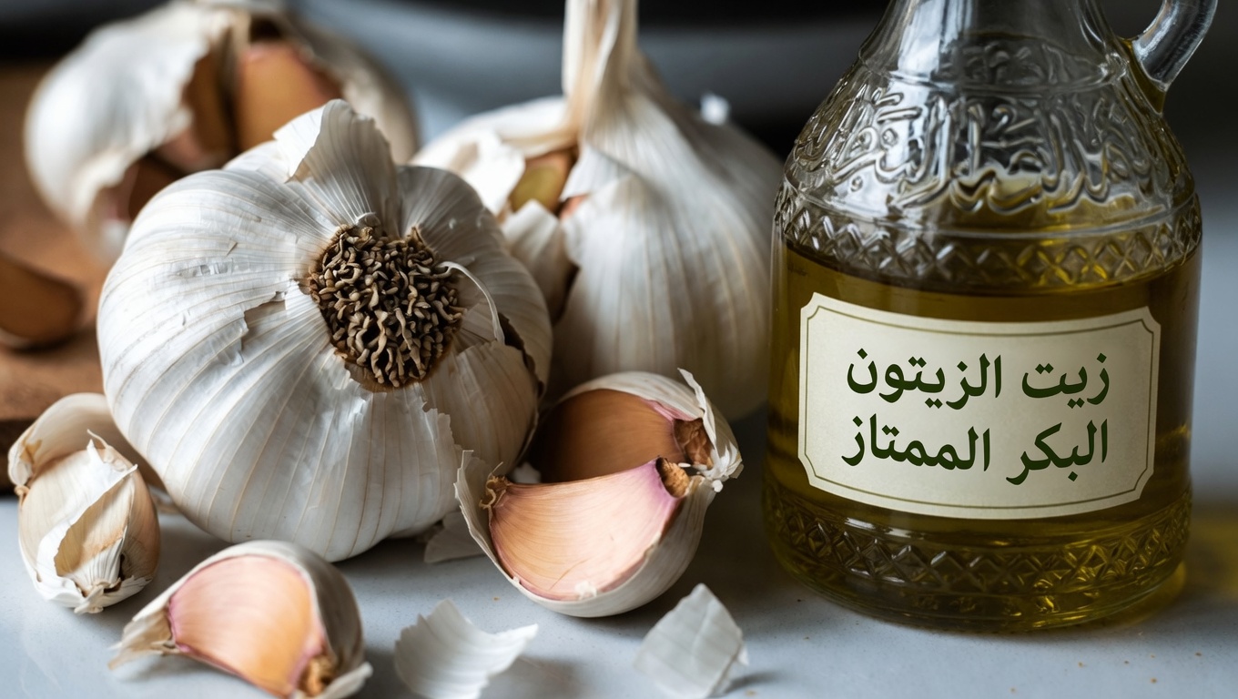 زيت الثوم والقرنفل: زيت منزلي بسيط منقوع يستخدمه كثير من الناس لتخفيف انزعاج دوالي الساقين وتحسين الدورة الدموية