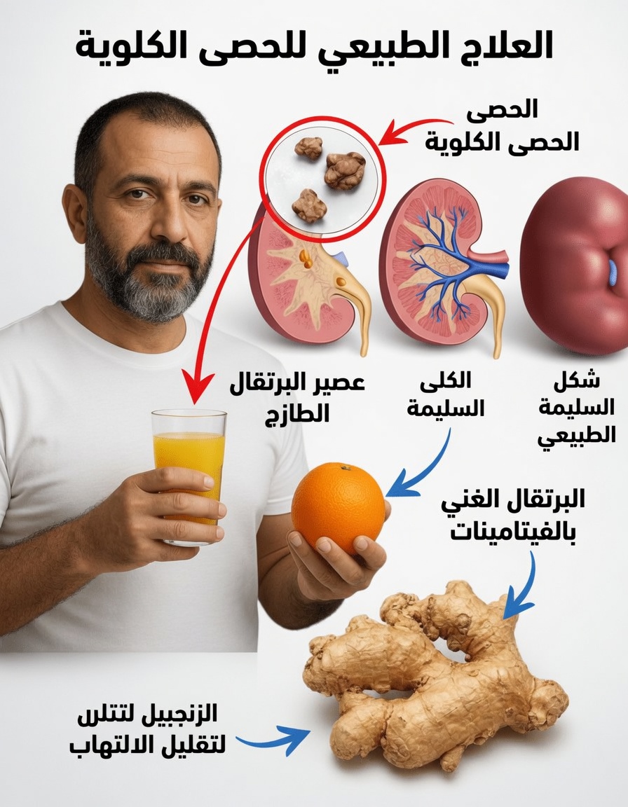 عادة يومية بسيطة باليوسفي والجوز والزنجبيل لدعم صحة الكلى والكبد والرئتين بعد سن الأربعين