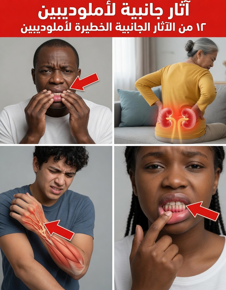 12 من الآثار الجانبية لأملوديبين التي يجب أن تعرفها ومتى يجب طلب المشورة الطبية