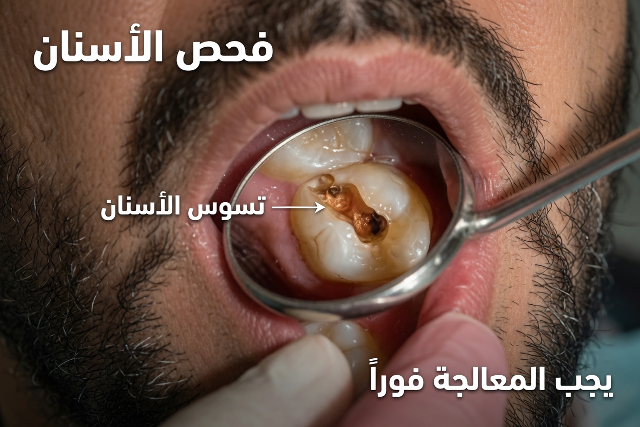 هل يمكن أن يؤثر تسوس سن واحد في التهاب الجسم كله والعادات الصحية العامة