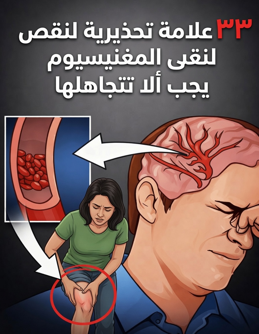 32 علامة تحذيرية لنقص المغنيسيوم وأطعمة لرفع مستوياته بشكل طبيعي