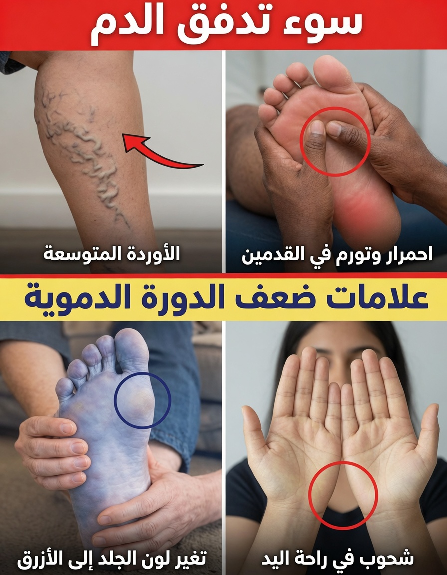 13 علامة شائعة على ضعف الدورة الدموية قد تلاحظها في حياتك اليومية