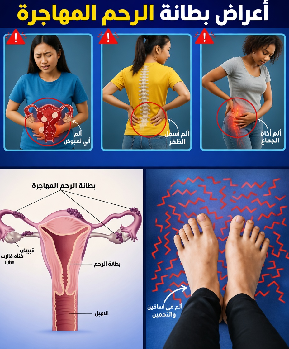 13 علامة تحذيرية دقيقة لبطانة الرحم المهاجرة تتجاهلها كثير من النساء في الحياة اليومية