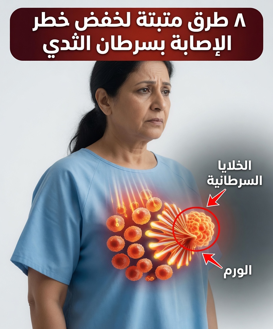 8 عادات مثبتة في نمط الحياة قد تساعد في تقليل خطر الإصابة بسرطان الثدي بشكل طبيعي