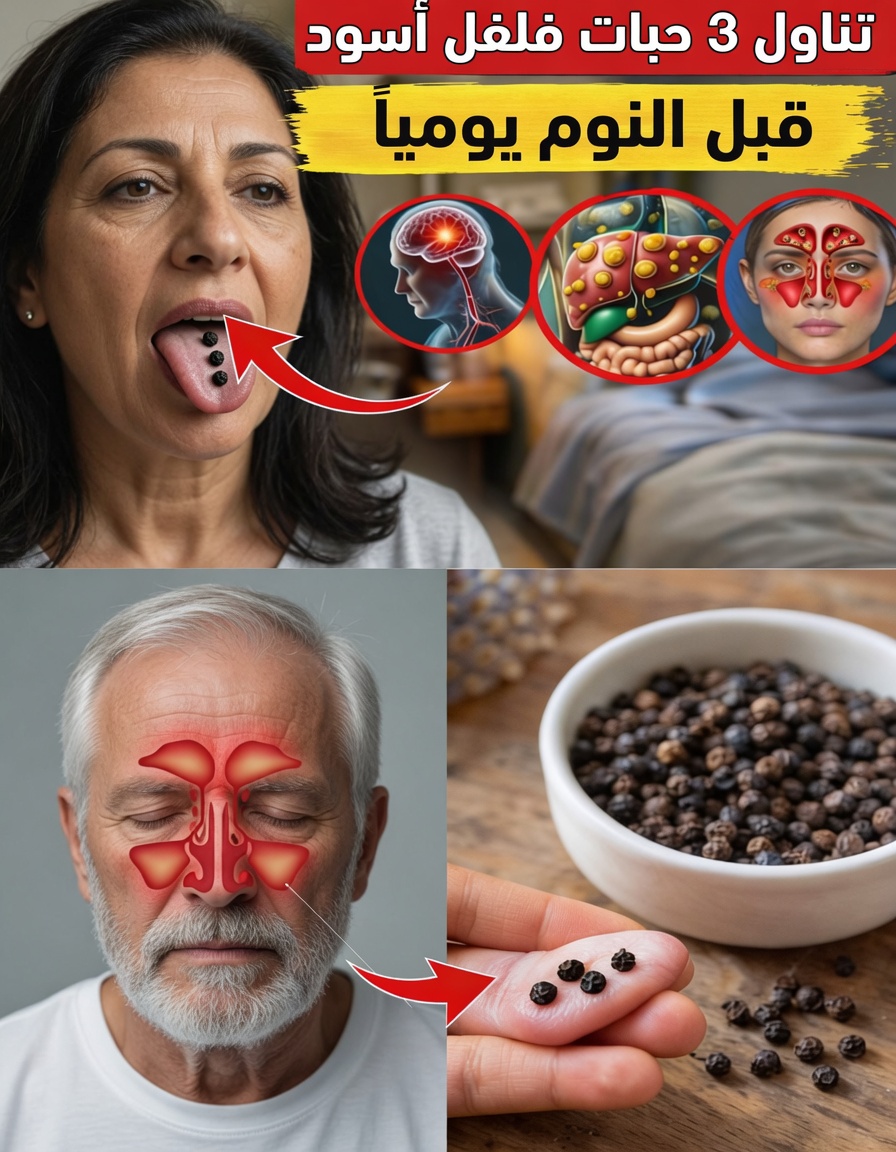 9 طرق مفاجئة قد يدعم بها مضغ الفلفل الأسود قبل النوم عافيتك خلال الليل