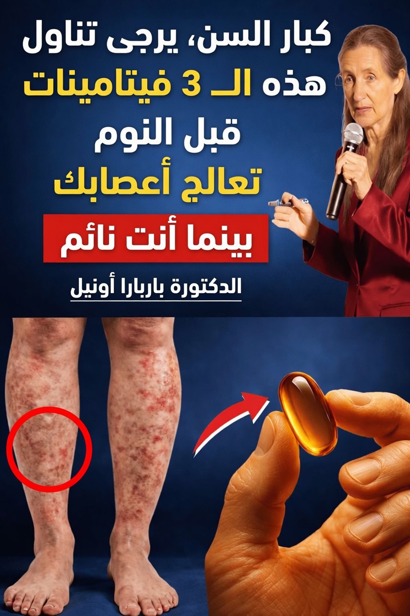 ٣ فيتامينات قبل النوم قد تدعم قوة الساقين والحركة بعد سن الستين: نهج غذائي مُهمل