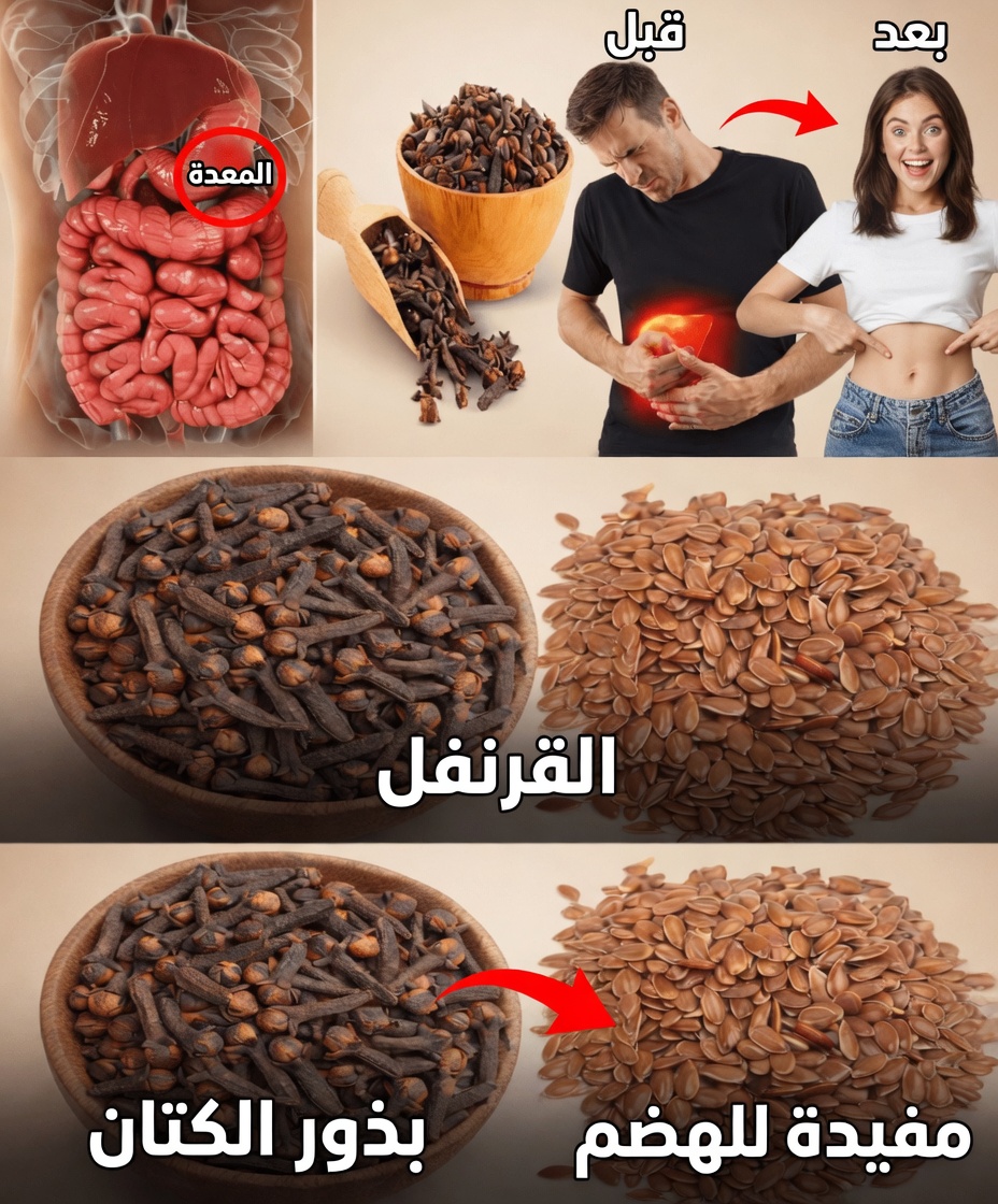 القرنفل وبذور الكتان: استكشاف ثنائي طبيعي بسيط لراحة هضمية يومية