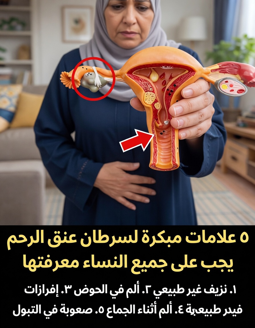 5 علامات تحذيرية مبكرة لسرطان عنق الرحم يجب على كل امرأة معرفتها