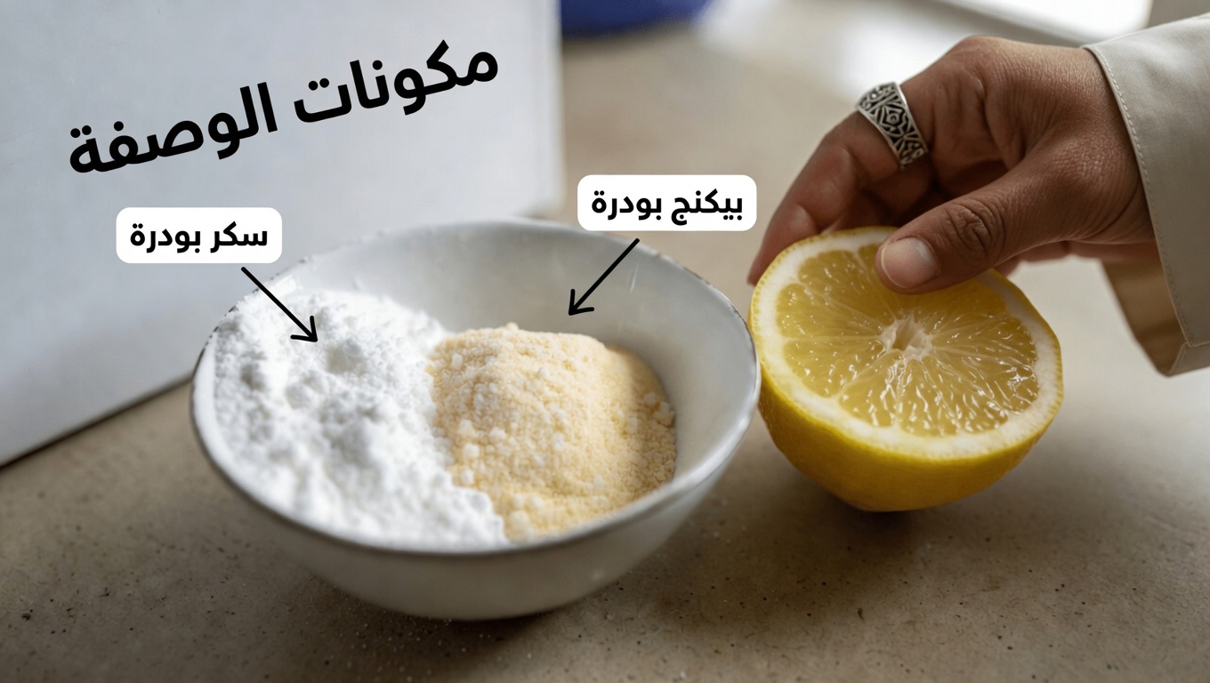 تلاشي بقع التقدّم في السن طبيعيًا: استكشاف قناع بسيط من نشا الذرة وبيكربونات الصوديوم والليمون لبشرة أكثر إشراقًا