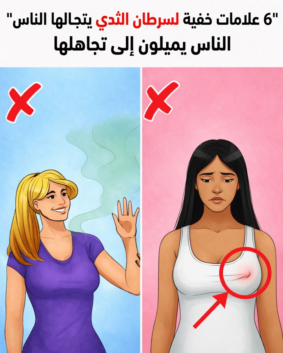 6 علامات خفية لسرطان الثدي إلى جانب وجود كتلة لا ينبغي عليك تجاهلها أبداً