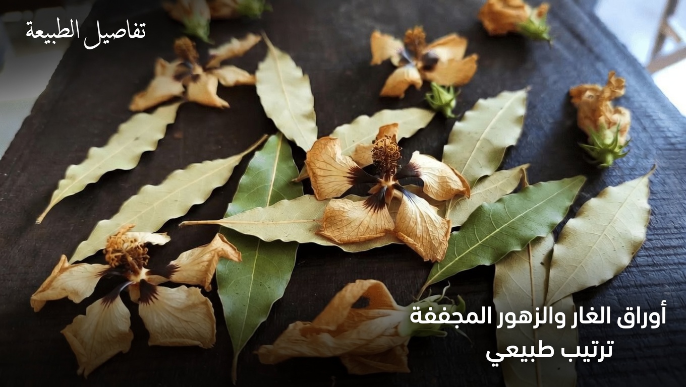 الزنجبيل وورق الغار والكركديه: مشروب عشبي منعش لتعزيز العافية اليومية