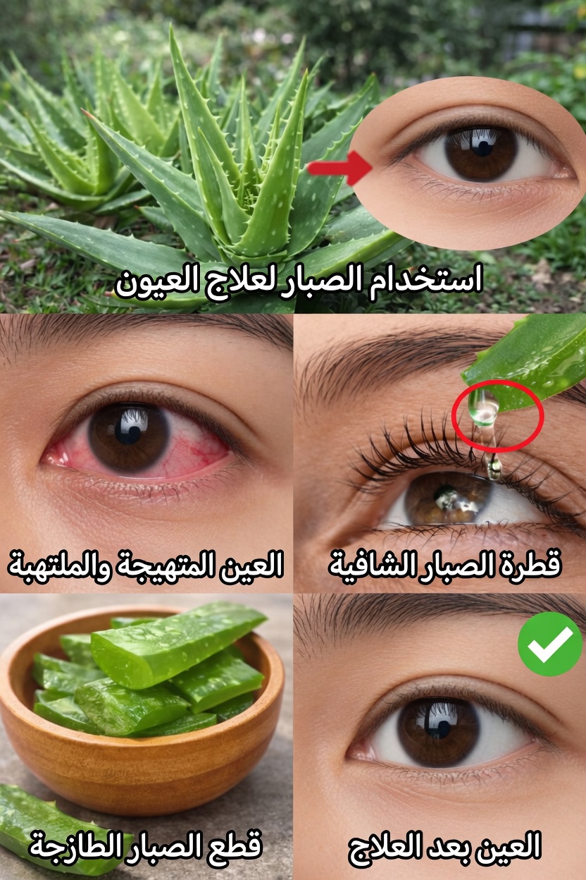 الألوفيرا لصحة العين: استكشاف طرق طبيعية لتهدئة الاحمرار والجفاف والتهيج