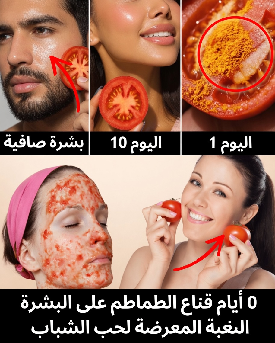 التوهّج من الداخل: ماذا يحدث إذا فركت الطماطم على وجهك لمدة 10 أيام؟