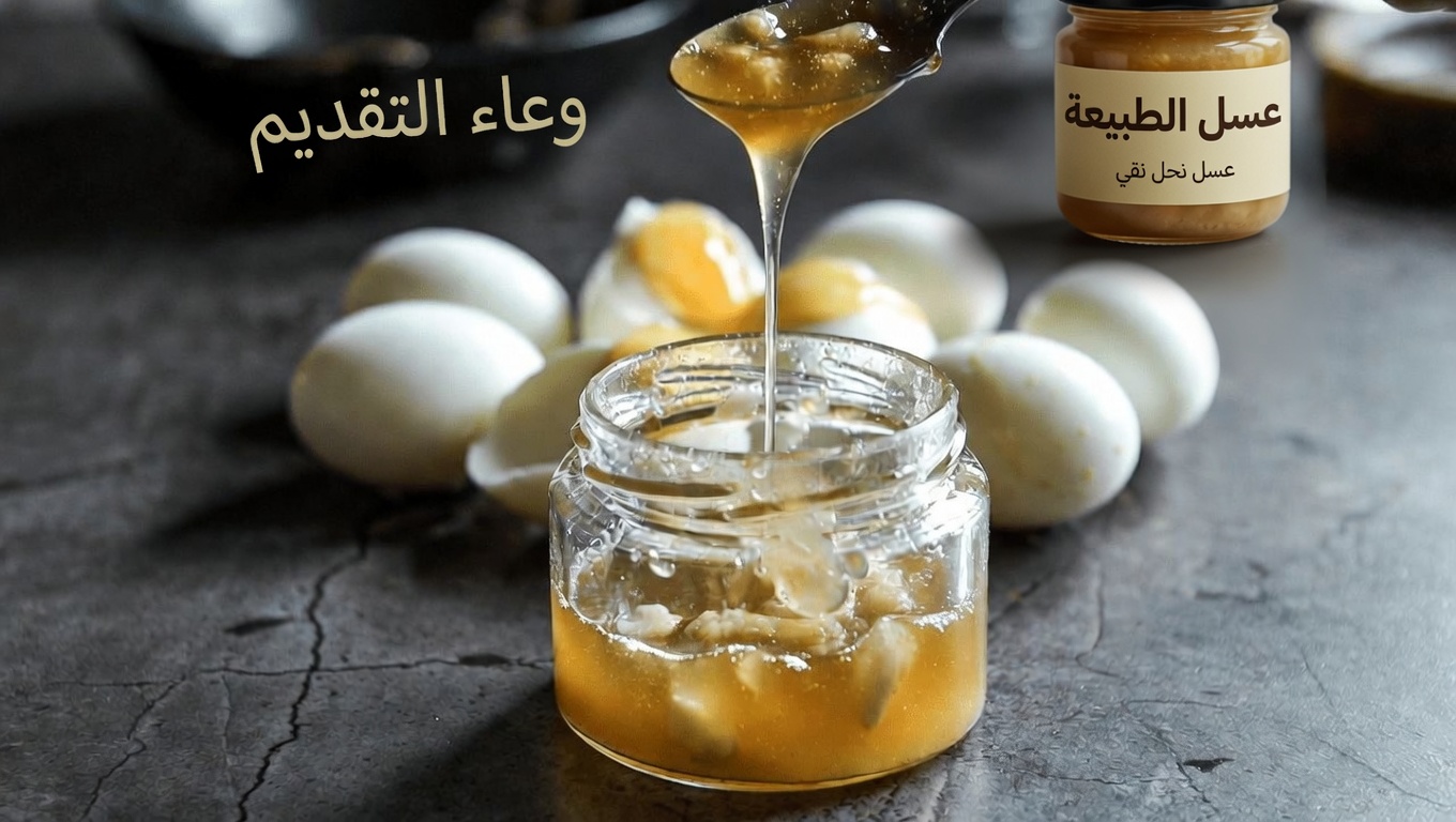وصفة بسيطة للبيض المنقوع بالعسل والثوم لاكتشافها من أجل العافية اليومية