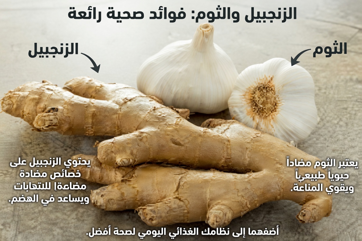الثنائي الذهبي: كيف يمكن للثوم والزنجبيل دعم روتينك اليومي للعافية
