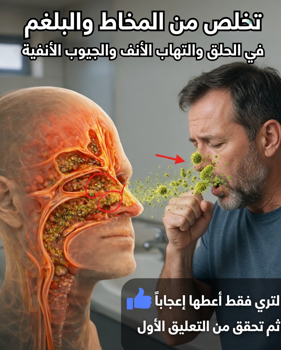طرق طبيعية للمساعدة في التخلص من المخاط الزائد والبلغم وتخفيف أعراض التهاب الأنف في المنزل